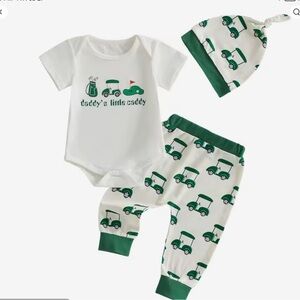 New Baby Golf Outfit Set with Hat 9 months